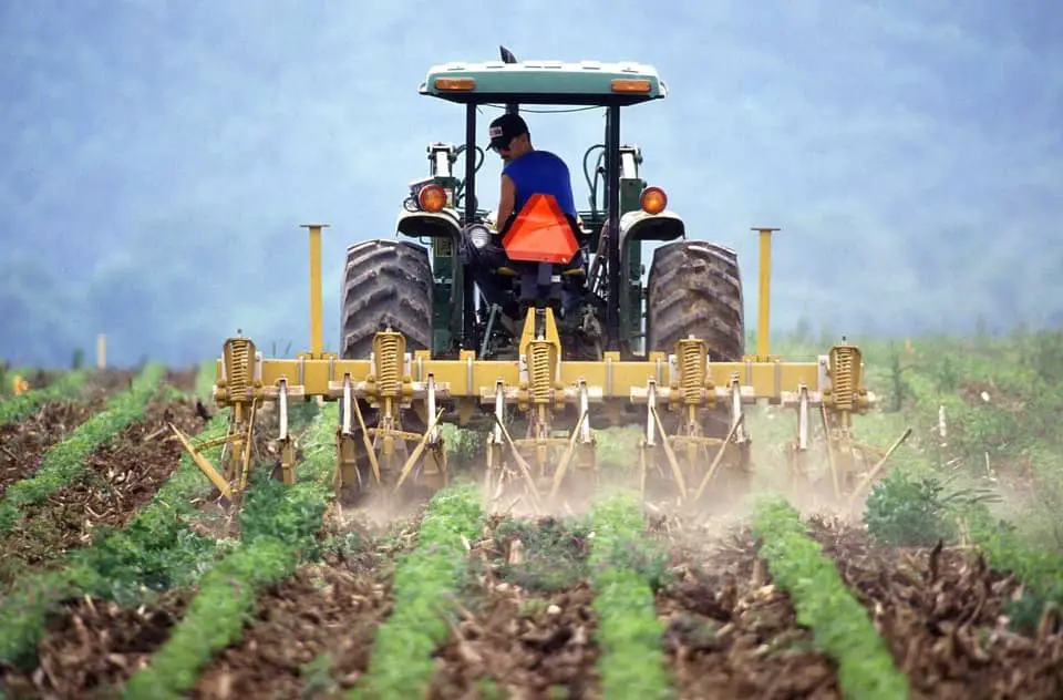 tractor in farm