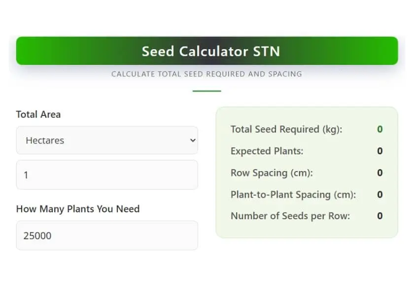 Seed calculator