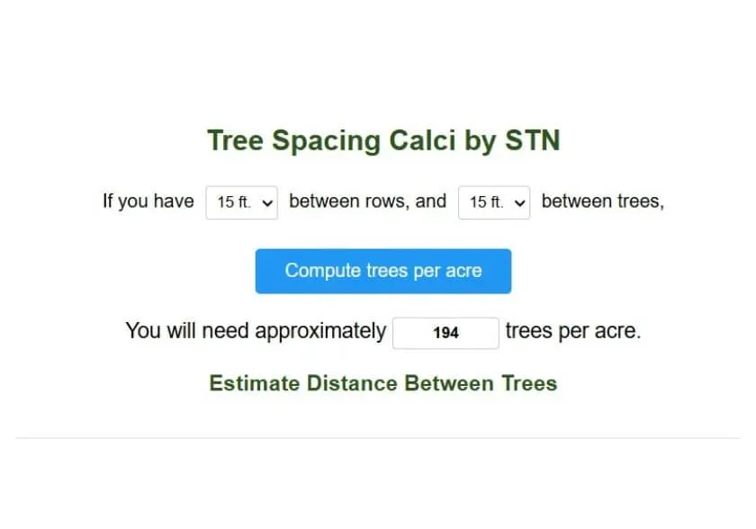 Tree space cal